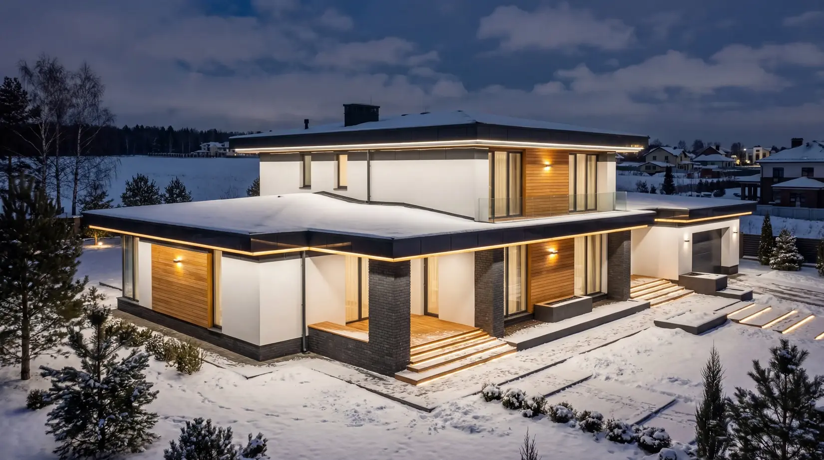 Дома в стиле Райт — фото 23